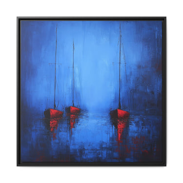Nocturne at Sea Matte Canvas Wall Art with Frame
